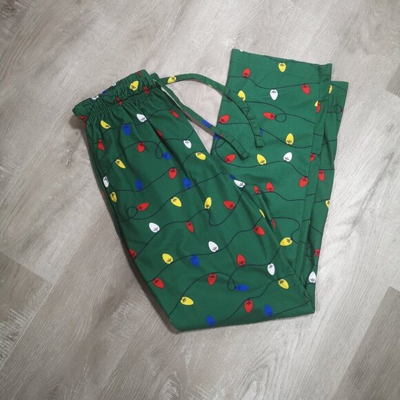 Men's Size Small Unbranded Holiday Themed Elastic & Tie Waist Lounge Pants - Picture 6 of 9